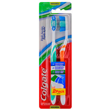 CEPILLO DENT COLGATE TRIPL ACCION 123 2U CEPILLO DENT COLGATE TRIPL ACCION 123 2U