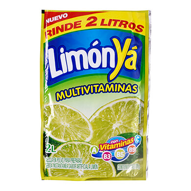 BEBIDA POLVO YA LIMON 20GR BEBIDA POLVO YA LIMON 20GR