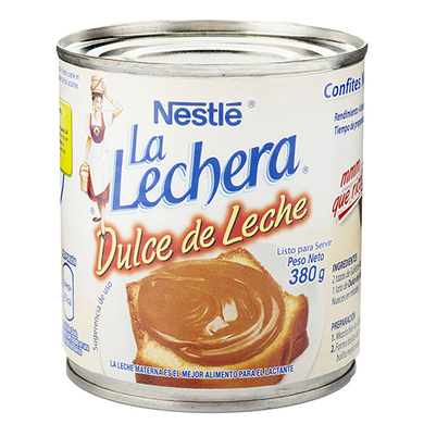 DULCE DE LECHE LA LECHERA 380 GR DULCE DE LECHE LA LECHERA 380 GR