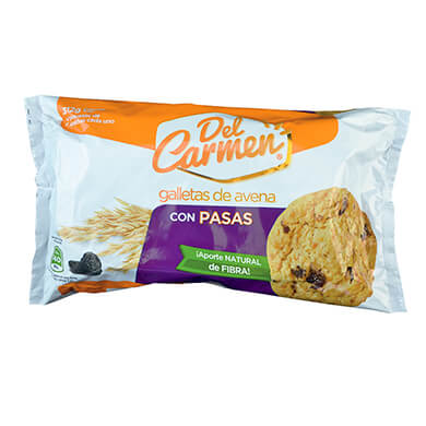 Galleta Del Carmen avena pasas 312 g Galleta Del Carmen avena pasas 312 g