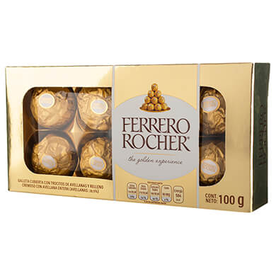 CHOCOLATE FERRERO ROCHER GOND 100GR CHOCOLATE FERRERO ROCHER GOND 100GR