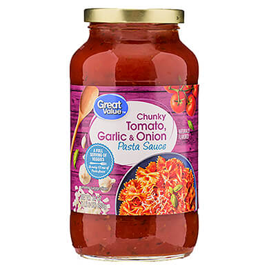 SALSA GREAT VALUE DE CEBOLLA Y AJO 680GR SALSA GREAT VALUE DE CEBOLLA Y AJO 680GR