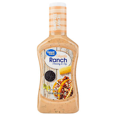 ADEREZO CHIPOTLE RANCH GREAT VALUE 473ML ADEREZO CHIPOTLE RANCH GREAT VALUE 473ML