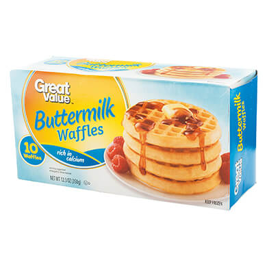 WAFFLES GV BUTTERMILK 10 UNIDADES 350GR WAFFLES GV BUTTERMILK 10 UNIDADES 350GR