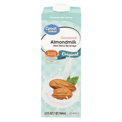 BEBIDA VEGETAL GREAT VALUE DE ALMENDRA BEBIDA VEGETAL GREAT VALUE DE ALMENDRA