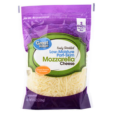 QUESO MOZZARELL RALLAD GREAT VALUE 227GR QUESO MOZZARELL RALLAD GREAT VALUE 227GR