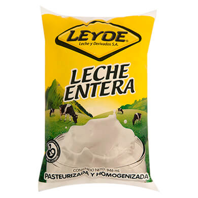 LECHE LEYDE PASTEURIZADA EN BOLSA 946ML LECHE LEYDE PASTEURIZADA EN BOLSA 946ML