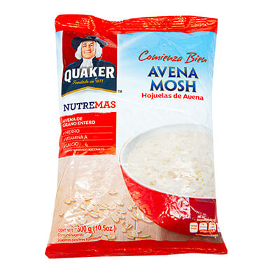 HOJUELAS QUAKER DE AVENA 300GR HOJUELAS QUAKER DE AVENA 300GR