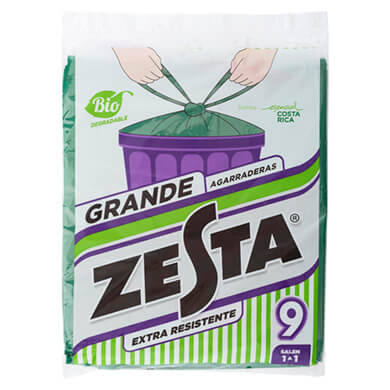 BOLSA ZESTA GRANDE BIO PAQ 9UDS BOLSA ZESTA GRANDE BIO PAQ 9UDS