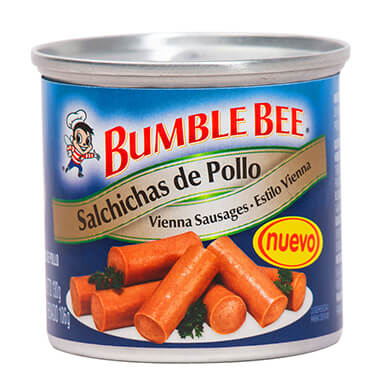 SALCHICHA DE POLLO VIENNA BUMBLE BEE 106 GR SALCHICHA DE POLLO VIENNA BUMBLE BEE 106 GR