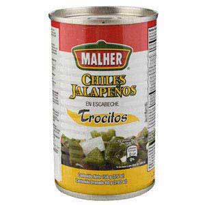 CHILE MALHER JALAPENO EN TROCITOS 80GR CHILE MALHER JALAPENO EN TROCITOS 80GR