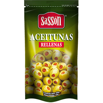 ACEITUNAS SASSON RELLENAS 100GR ACEITUNAS SASSON RELLENAS 100GR