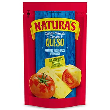 SALSA NATURAS DE TOMATE CON QUESO 106GR SALSA NATURAS DE TOMATE CON QUESO 106GR