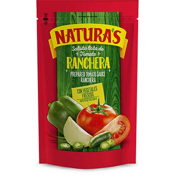 SALSA NATURAS DE TOMATE RANCHERA 106GR SALSA NATURAS DE TOMATE RANCHERA 106GR