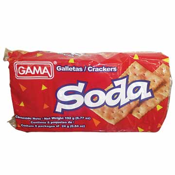 GALLETA GAMA SODA 192GR GALLETA GAMA SODA 192GR