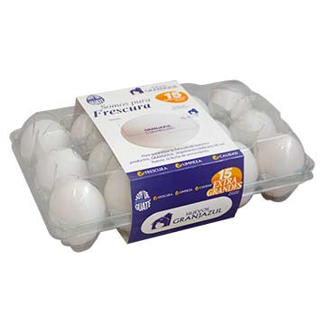 HUEVO GRANJAZUL EXTRA BLANCO 15U HUEVO GRANJAZUL EXTRA BLANCO 15U