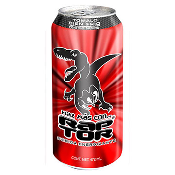 BEBIDA ENERGETICA RAPTOR LATA 473ML BEBIDA ENERGETICA RAPTOR LATA 473ML