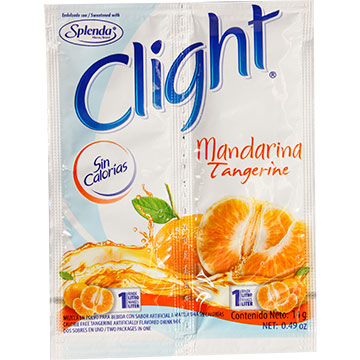 BEBIDA EN POLVO CLIGHT MANDARINA 14GR BEBIDA EN POLVO CLIGHT MANDARINA 14GR