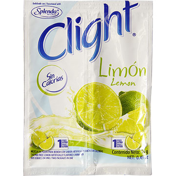 BEBIDA EN POLVO CLIGHT LIMON 14GR BEBIDA EN POLVO CLIGHT LIMON 14GR