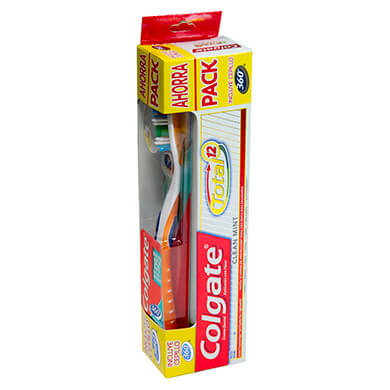 CEPILLO COLGATE 360MAS CREMA DENTAL 1U CEPILLO COLGATE 360MAS CREMA DENTAL 1U