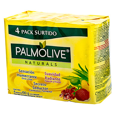 JABON PALMOLIVE NATURALS MIXTO 4PK 400GR JABON PALMOLIVE NATURALS MIXTO 4PK 400GR