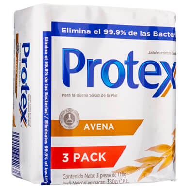 JABON PROTEX AVENA ANTIBACTE 3PCK 110GR JABON PROTEX AVENA ANTIBACTE 3PCK 110GR